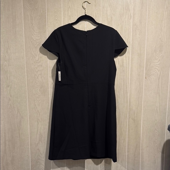 NWT Lark & Ro Black Sheath Mini Dress Crew Neck - Picture 4 of 6